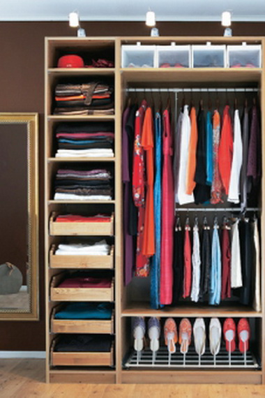 Уборка вещей в шкафу: фото и советы, как быстро убрать в шкафу для одежды